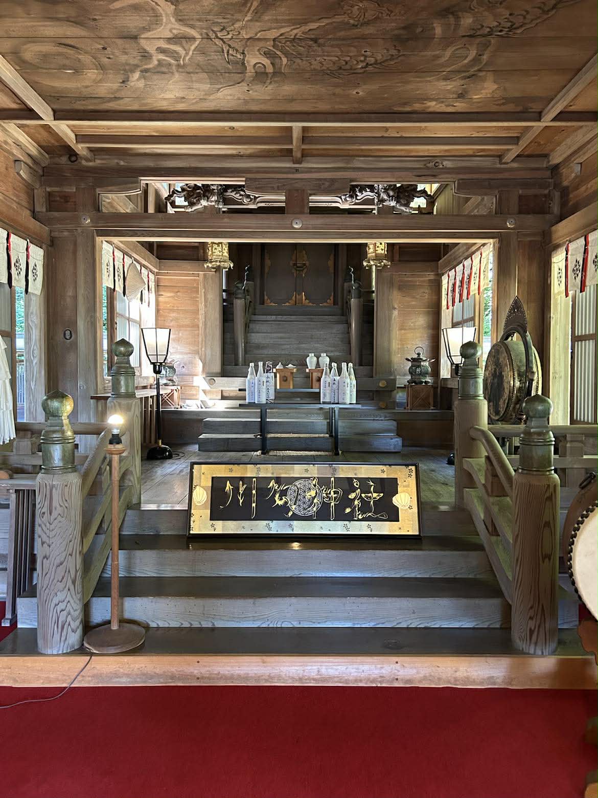 川勾神社　朝活書道